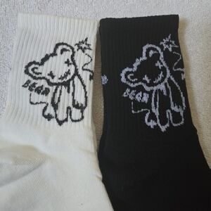 🍒🍒 (BUNDLE ONLY) 2 Pairs Bear Ankle Socks